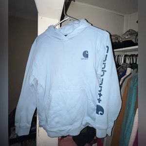 Carhartt light blue boys hoodie